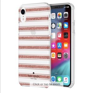 KATE SPADE NEW YORK CASE IPHONE X - Pink GLITTER